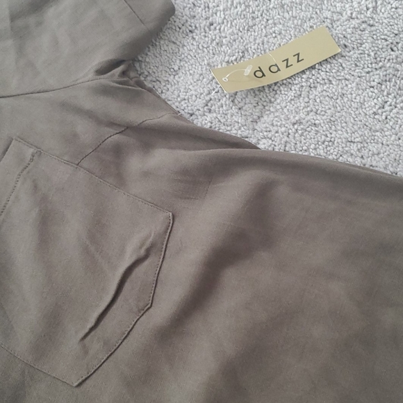 Dazz long dark green shirt or short dress - Picture 3 of 5